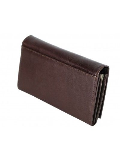 Skórzany portfel damski PUCCINI P-1705 brązowy
